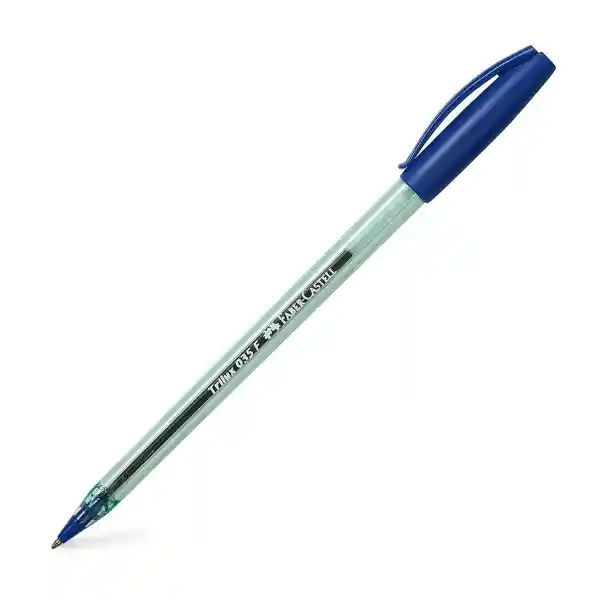 Faber Castell Bolígrafo Punta Fina Azul 035