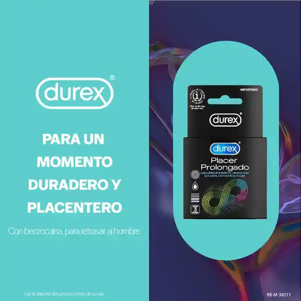 Durex Condón Placer Prolongado