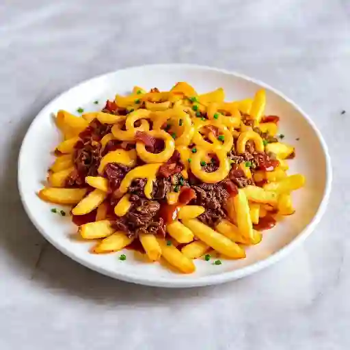 Papas fritas vaqueras