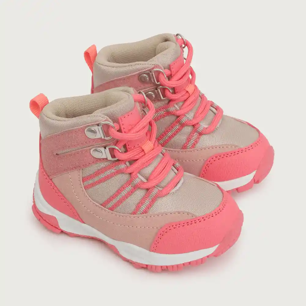 Botines Outdoor Niña Coral Talla 27