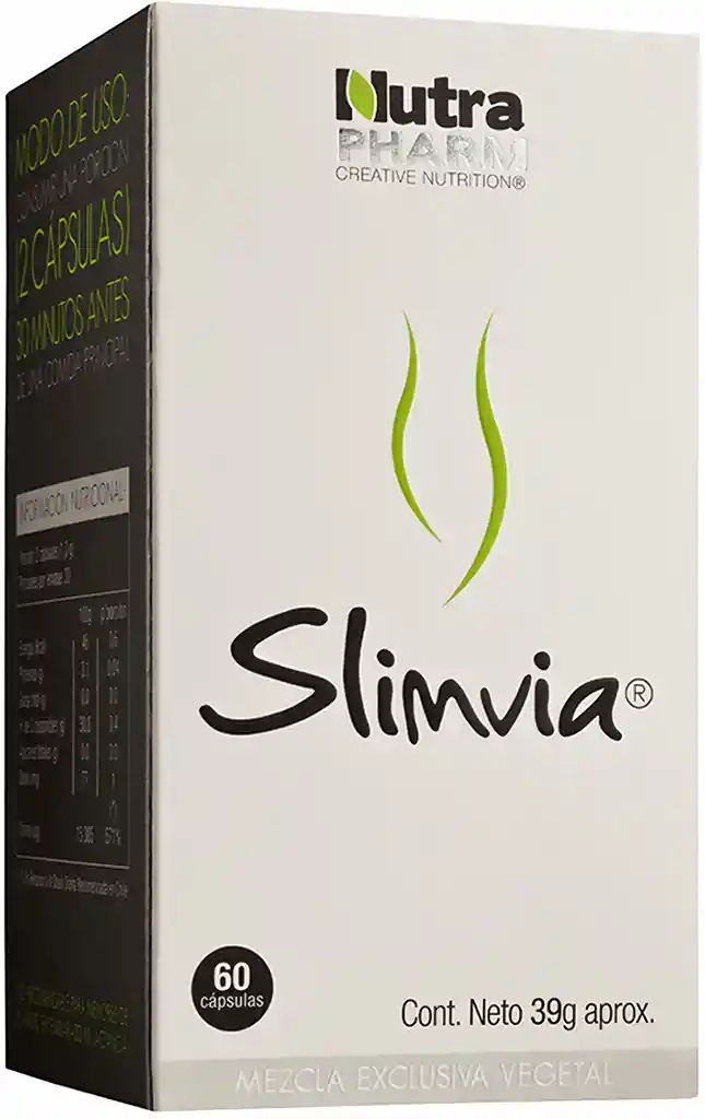 SLIMVIA X60 Capsulas. Nutrapharmm