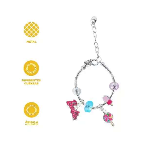 Bricolaje Pulsera Metálica Rosa Miniso