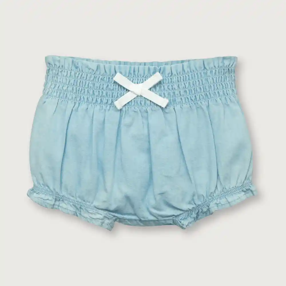 Short Cintura Elástica De Niña Denim Talla 6m