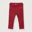 Pantalón Esenciales de Niña Rojo Talla 2A Opaline