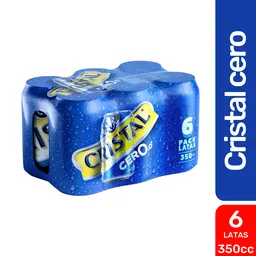 Cristal Cero Cerveza Sin Alcohol 6 x 350 cc