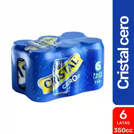 2 x Six Pack Cristal Cero Lata 350c
