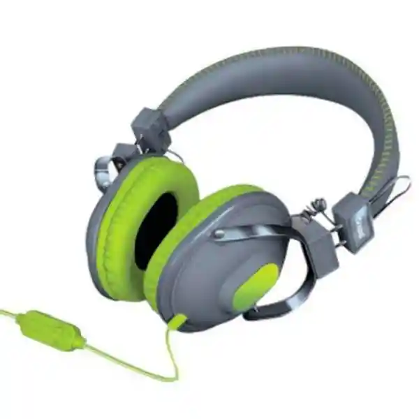 Isound Audifonos Over Ear HM-260 Green Gray DGHM-5517