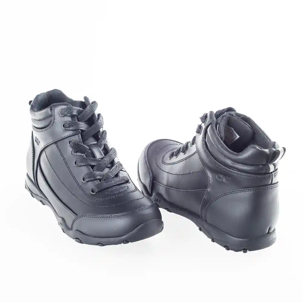 Botines Escolar De Senior Niña Negro Talla 35