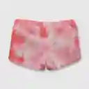 Short Teñido De Niña Rosado Talla 12/18 Meses