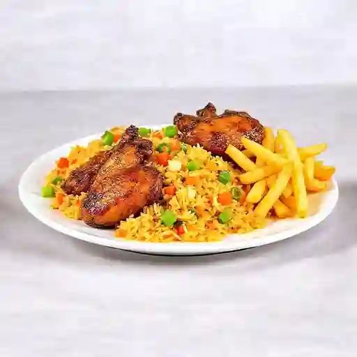 Promoción Arroz Chaufa Alita Broster Papa Frita Natural