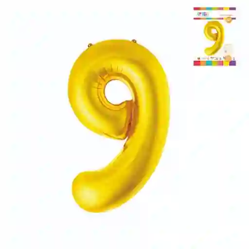 Mylar Globo 32 Número 9
