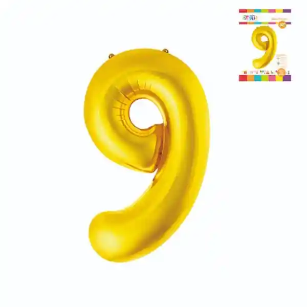 Mylar Globo 32 Número 9