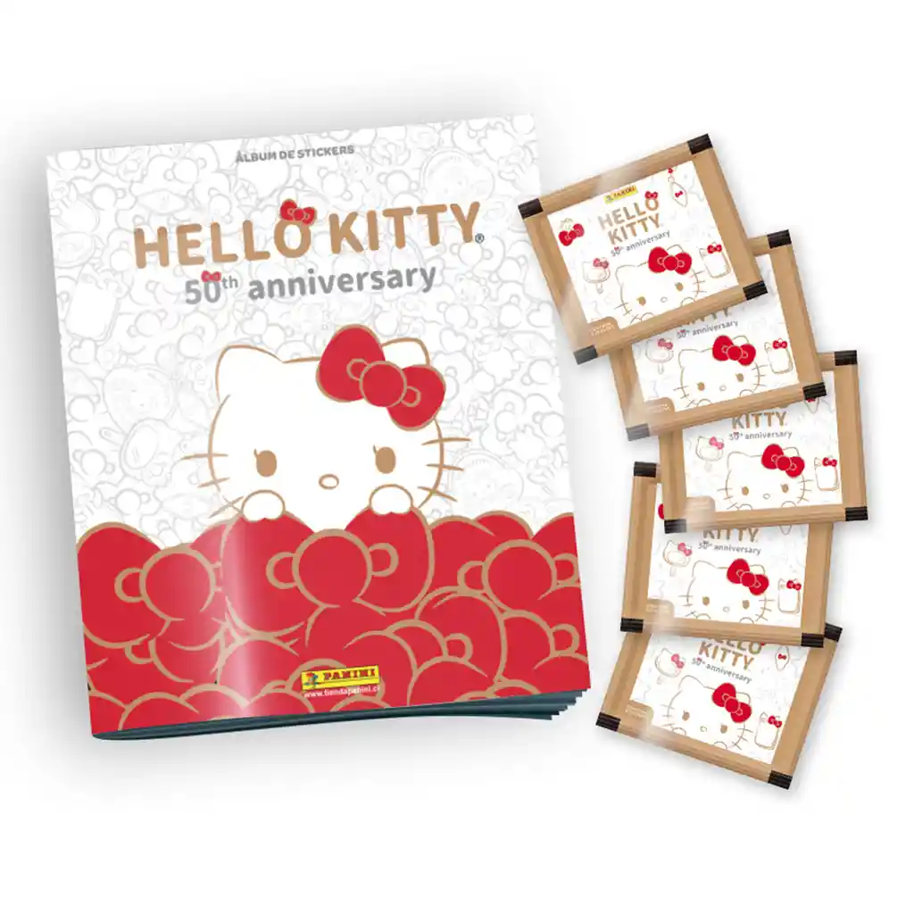 Album Hello Kitty 2024 (pack 1 Album + 5 Sobres) 50 A�os Aniversario