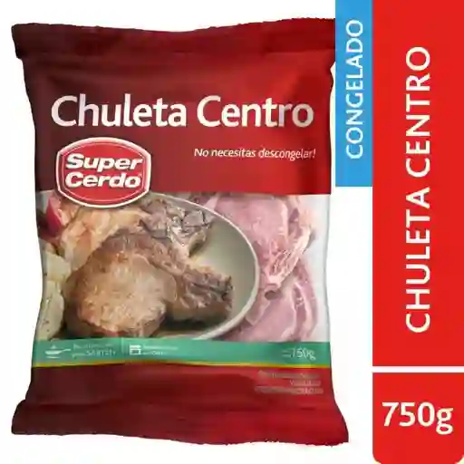 Super Cerdo Chuleta de Centro Congelada