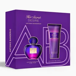 Antonio Banderas Set Her Secret Desire Perfume + Crema