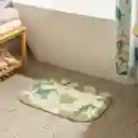 Piso de Baño de Algodón Bordado 70 x 50 cm