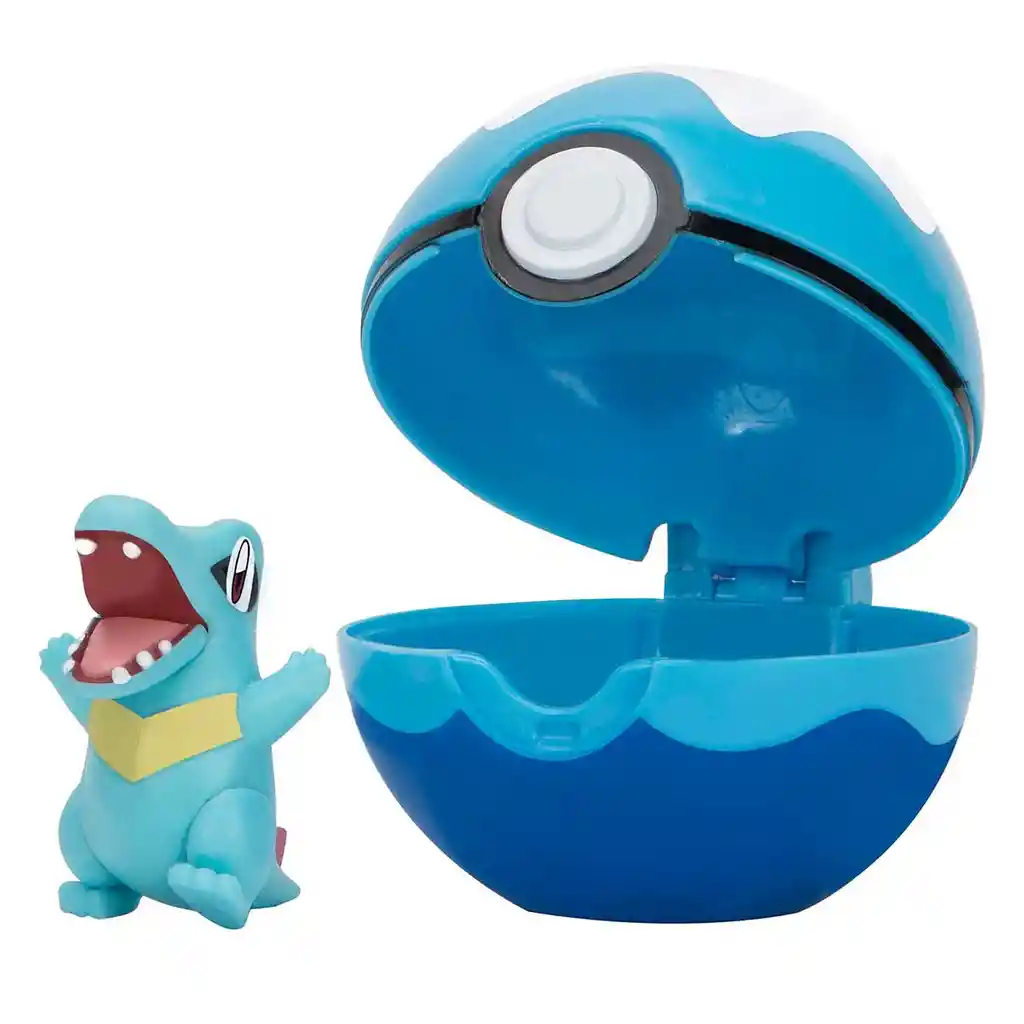 Pokemon Clip´n´go Figura Totodile+pokebola Bola Mergulho