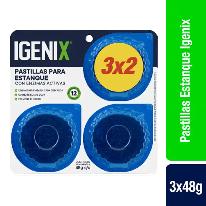Igenix Pastilla Para Inodoro Azul