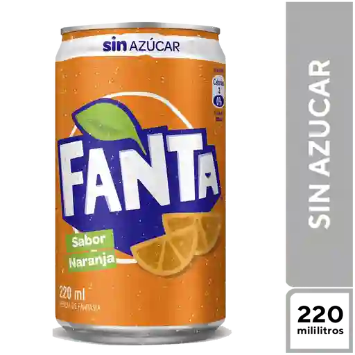 Fanta Naranja Sin Azúcar 220 ml