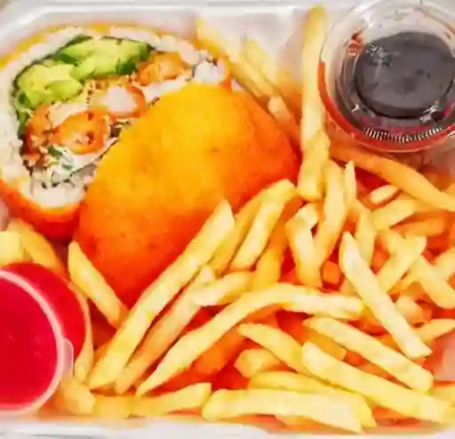 Sushi Burger Clásica + Papas