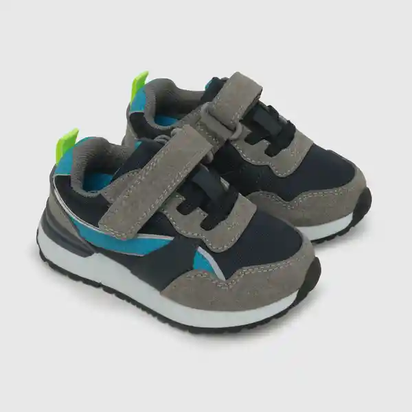 Zapatillas Para Niño Jogging Azul Talla 21 Colloky