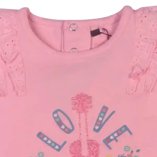 Polera Bebe Niña Rosado Pillin 18 M