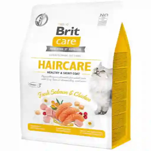 Brit Care Alimeto para Gato Haircare Healty Y Shiry Coat 