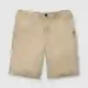Bermuda Clásico De Niño Beige Talla 2a