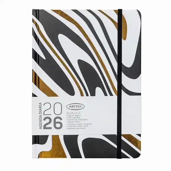 Artel Importado Agenda 2026 Dxp Black & Gold