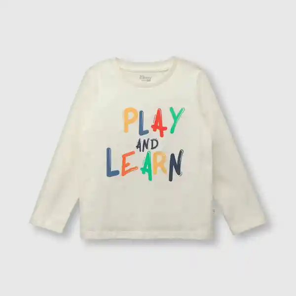 Polera de Bebé Niño Play Off White Talla 24M Colloky