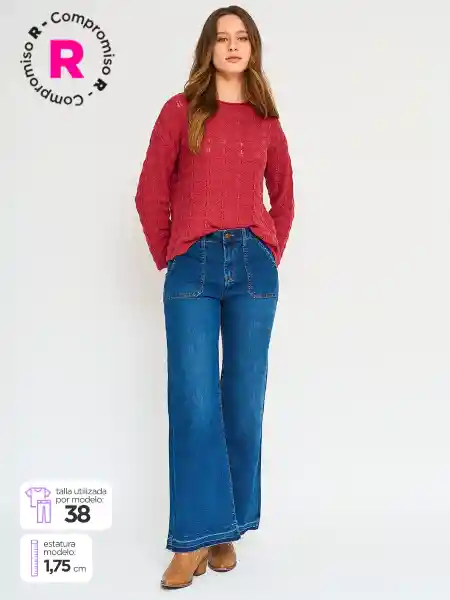 Tatienne Jean Reg Draw Ttn Azul Oscuro 38 S25