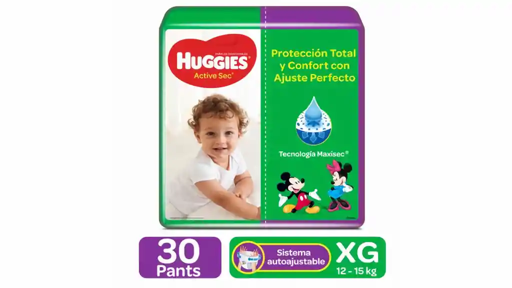 Huggies Pañal Active Sec Etapa 5 XG