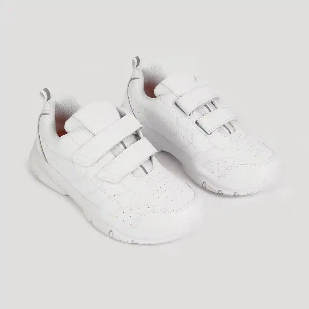 Zapatillas Escolar Unisex Junior Blanca Talla 26