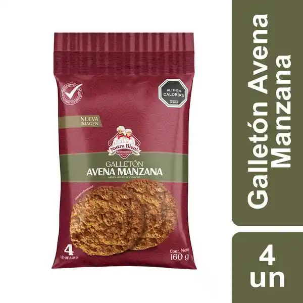 Nutra Bien Galletón Avena Manzana