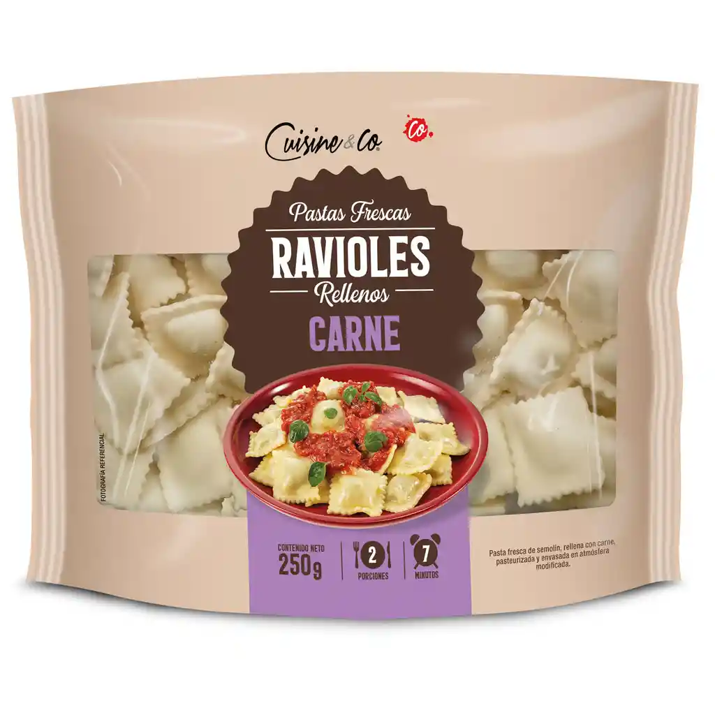 Ravioles carne 250 g