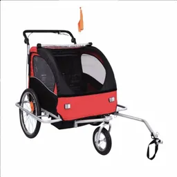Baby Carrito Trailer de Paseo Rueda 360 Rojo CONS08R