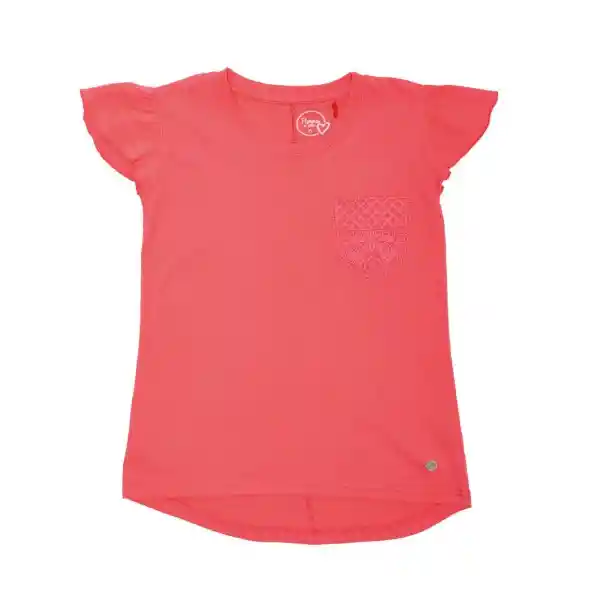 Polera Manga Corta Niña Fucsia Pillin 12