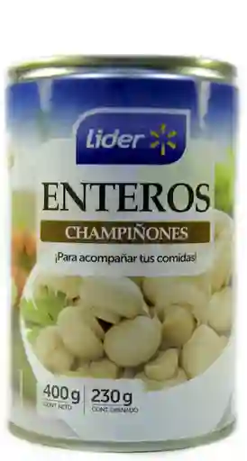 Champiñón Entero Laminado Líder