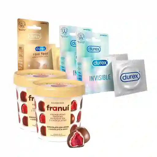 Combo Durex Preservativos - Condones Invisible 3 Unidades