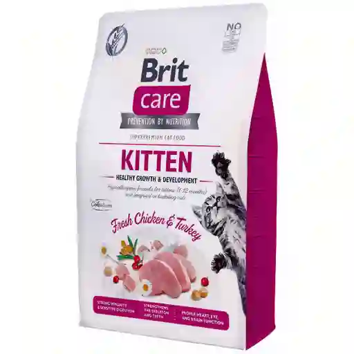 Brit Care Alimento Para Gato Grain Free Kitten Healthy 7 Kg