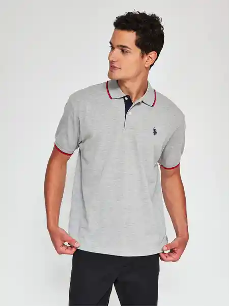 Us Polo Assn Polera Manga Corta L. Grey M 9912CHR Ver26
