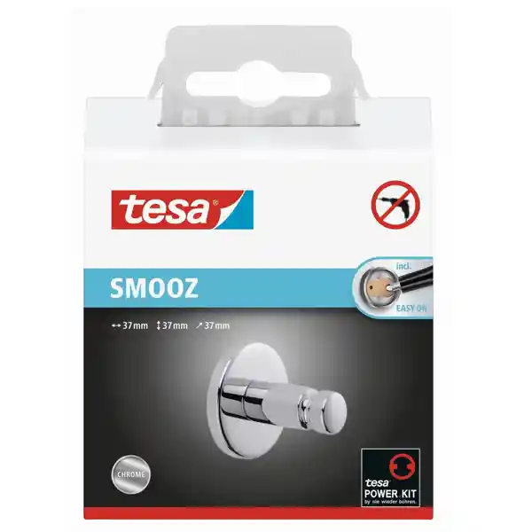 Tesa Perchero Para Baño Línea Smooz 37 x 37 x 37 mm