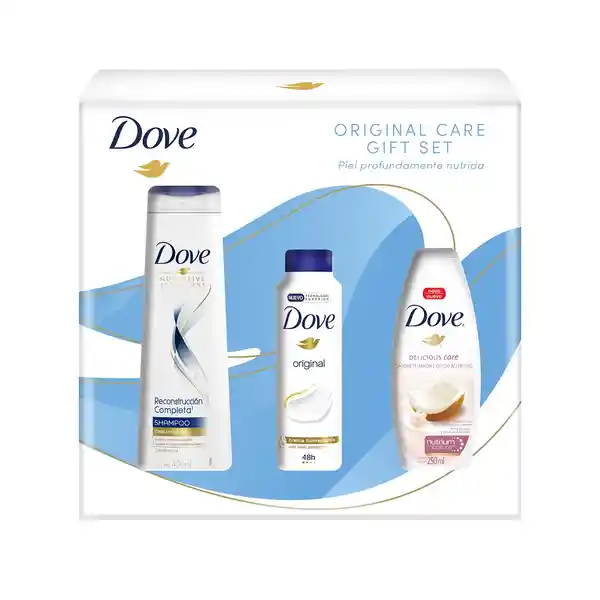 Dove Kit Desodorante Aerosol + Shampoo + Jabón