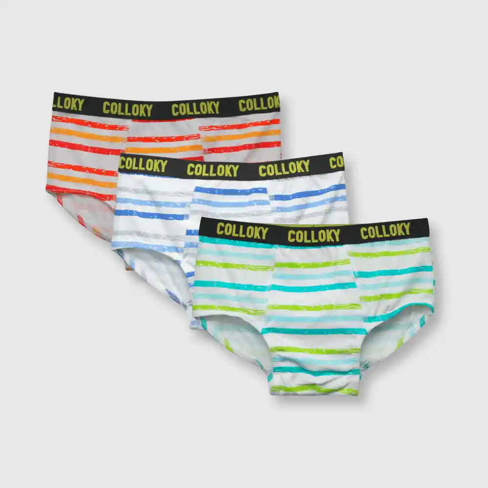 Pack Calzoncillo Estampado Niño Blanco Talla 2a