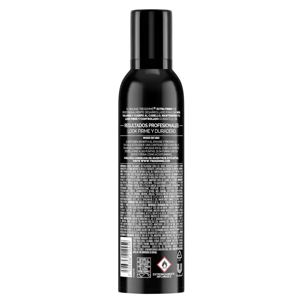 Tresemme Mousse Para Peinar Extra Firme 200Ml