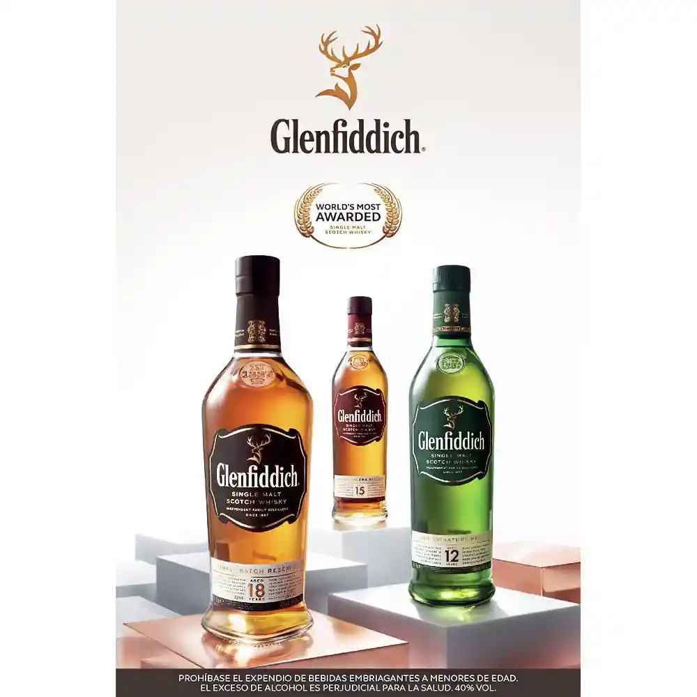 Whisky 18 Años Glenfiddich 750 Ml