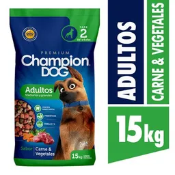 Champion Dog Alimento para Perros Adultos con Carne y Vegetales