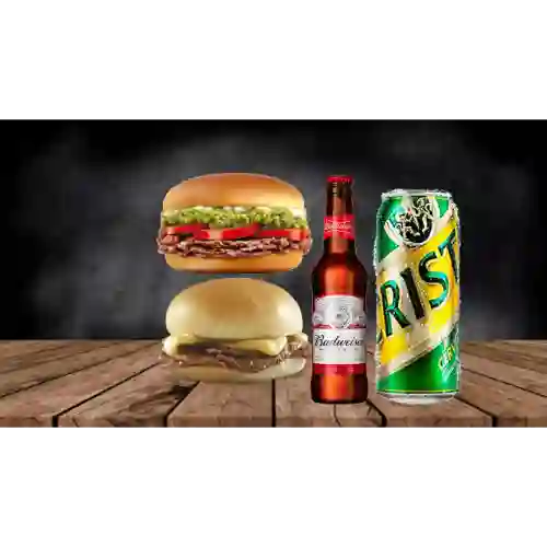 Dos churrascos dos cervezas