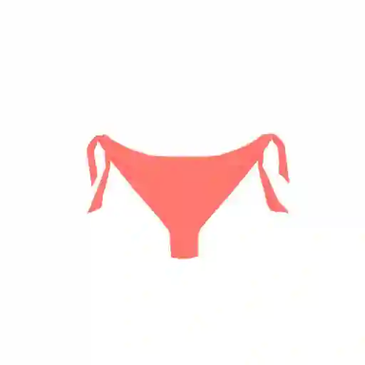 Bikini Calzón Tanga Con Amarras Color Naranja Talla L Samia