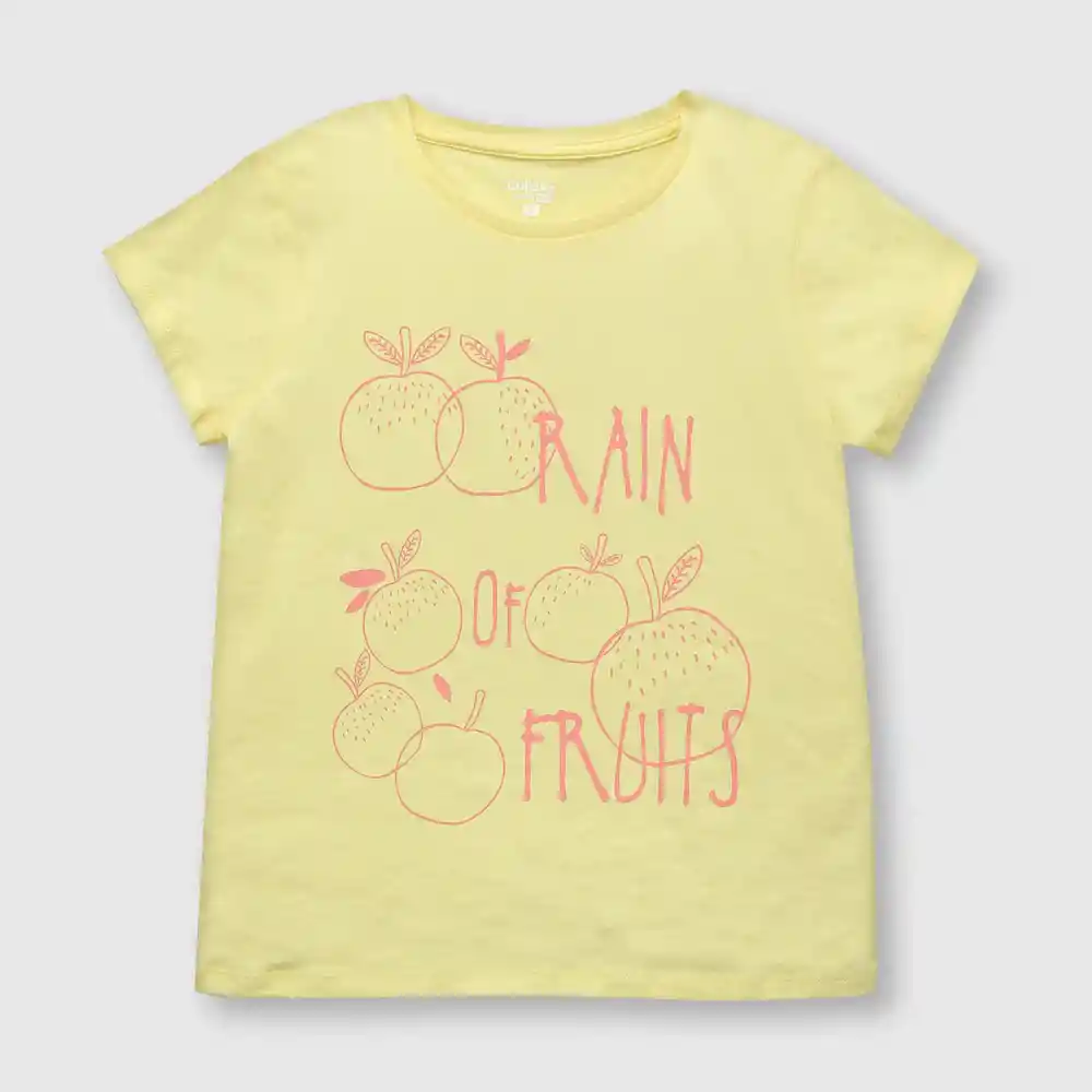 Polera De Niña Amarillo Talla 10a